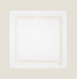 DINNER - 22X22" (SET OF 4) / WHITE/BEIGE